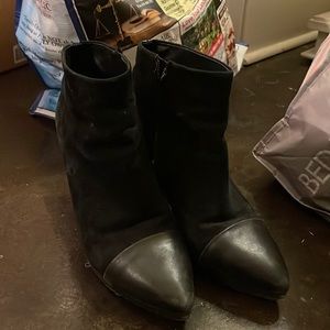 Black Tory Burch booties